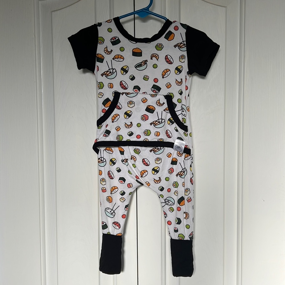 Ready Set Romper Sushi Short Sleeve Long Leg 0-6M